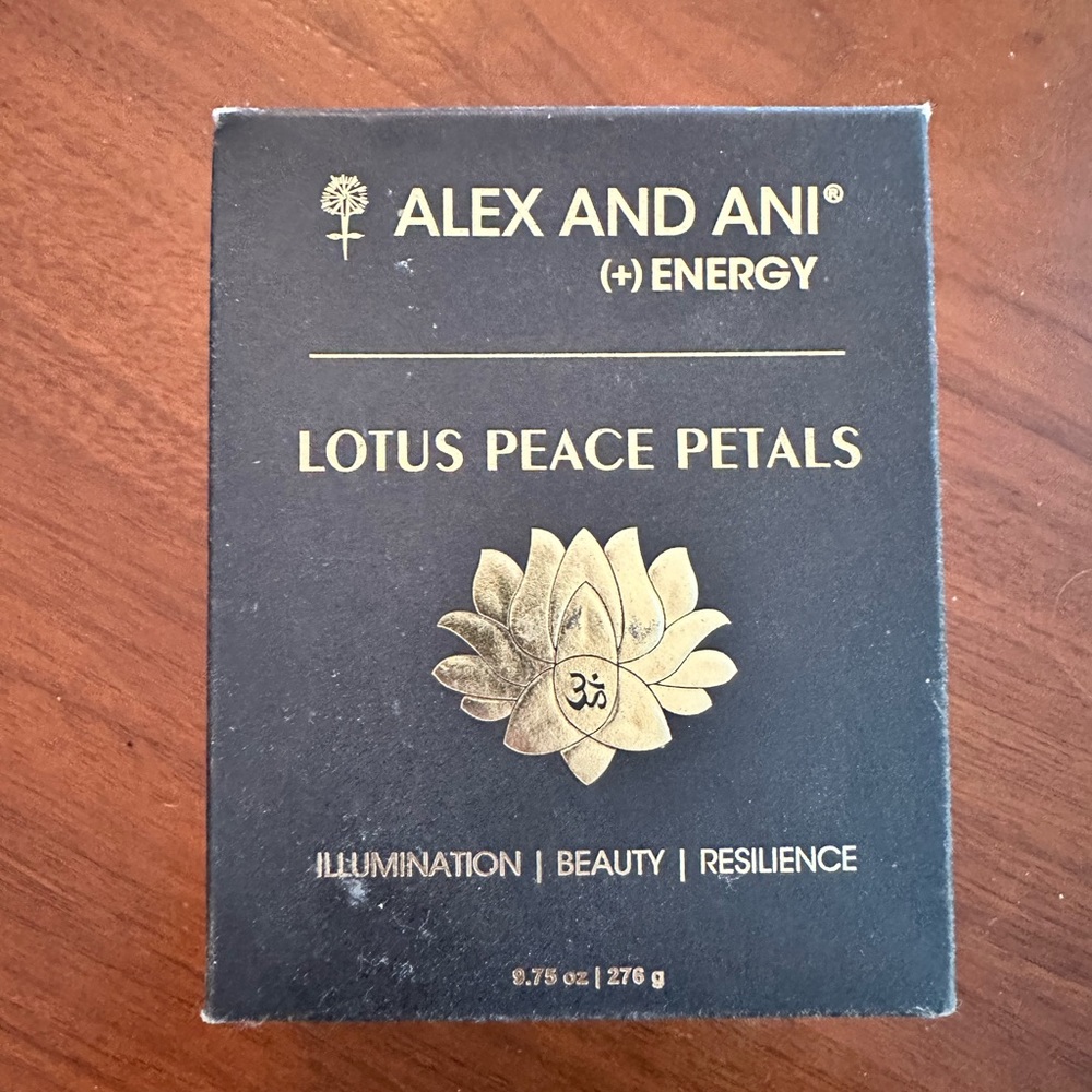 Alex and Ani lotus peace candle